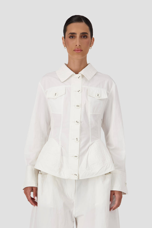 Engineered Hourglass button jacket