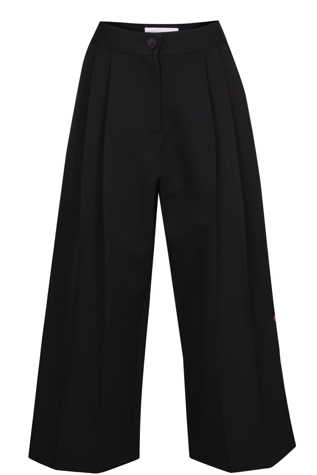 Structured front pleats pants