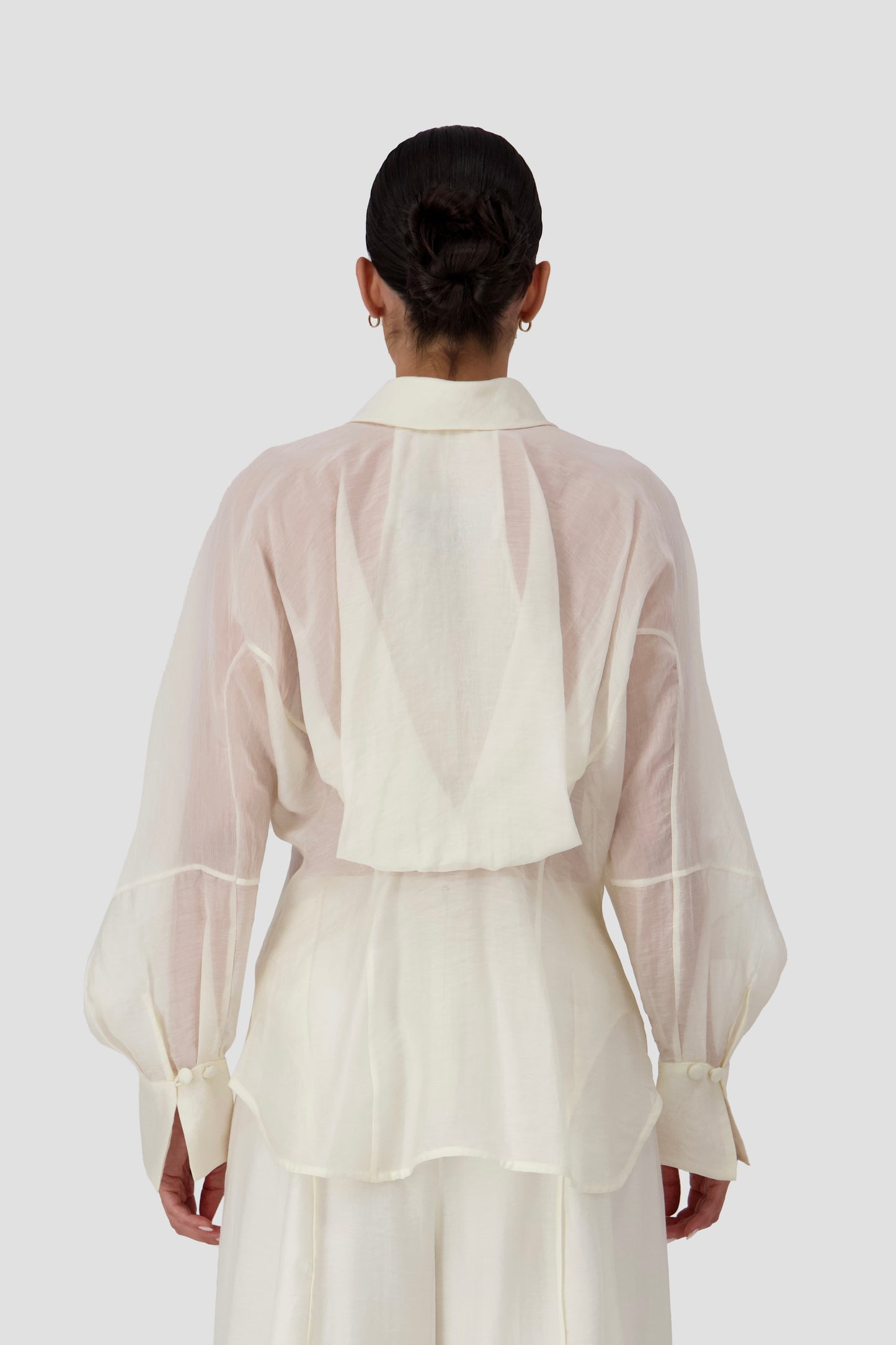 Engineered Back Volume Sheer Shirt