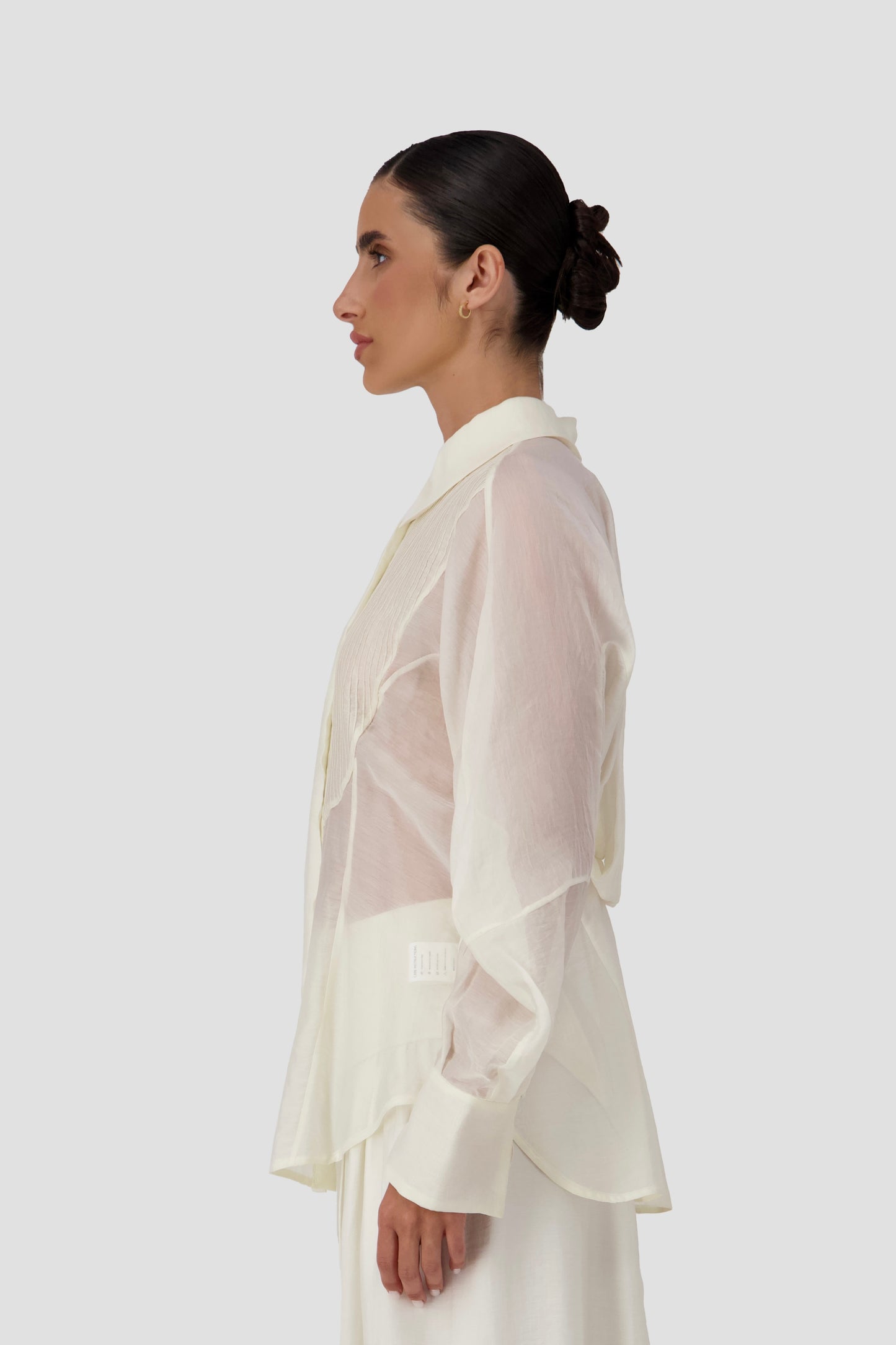 Engineered Back Volume Sheer Shirt
