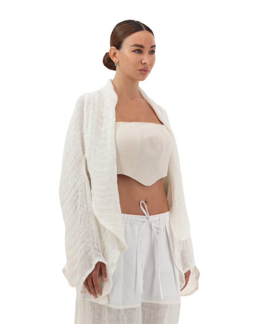 Fluid linen jacket
