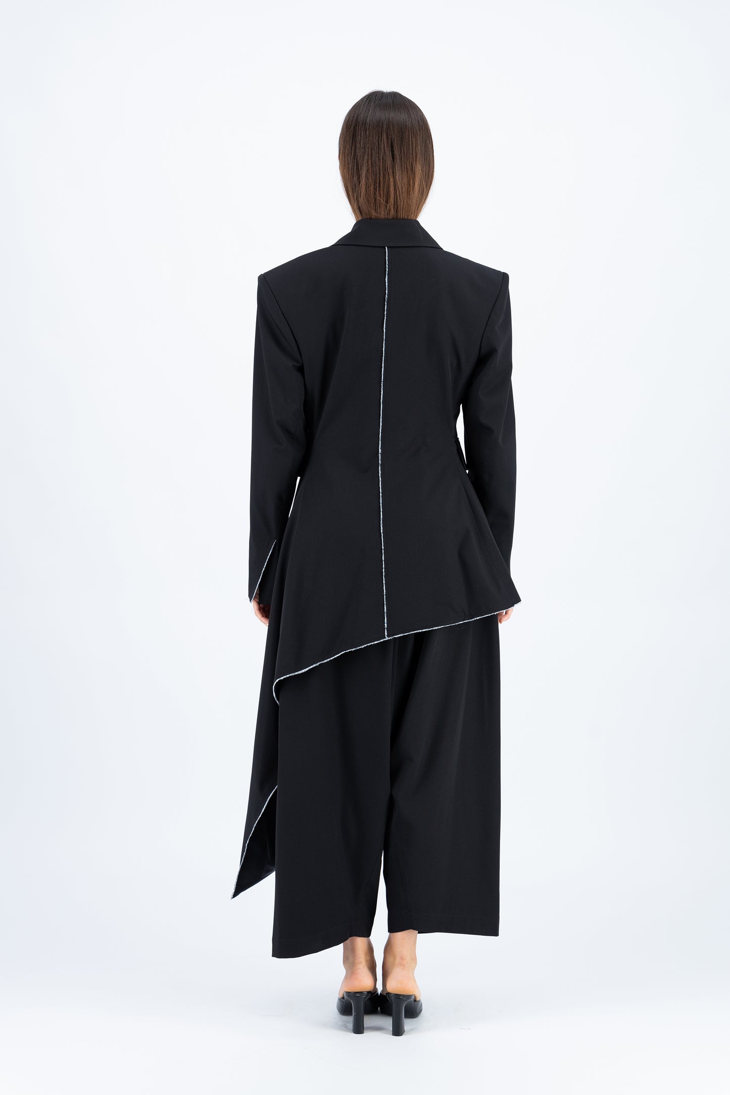 Deconstructed tailored blazer