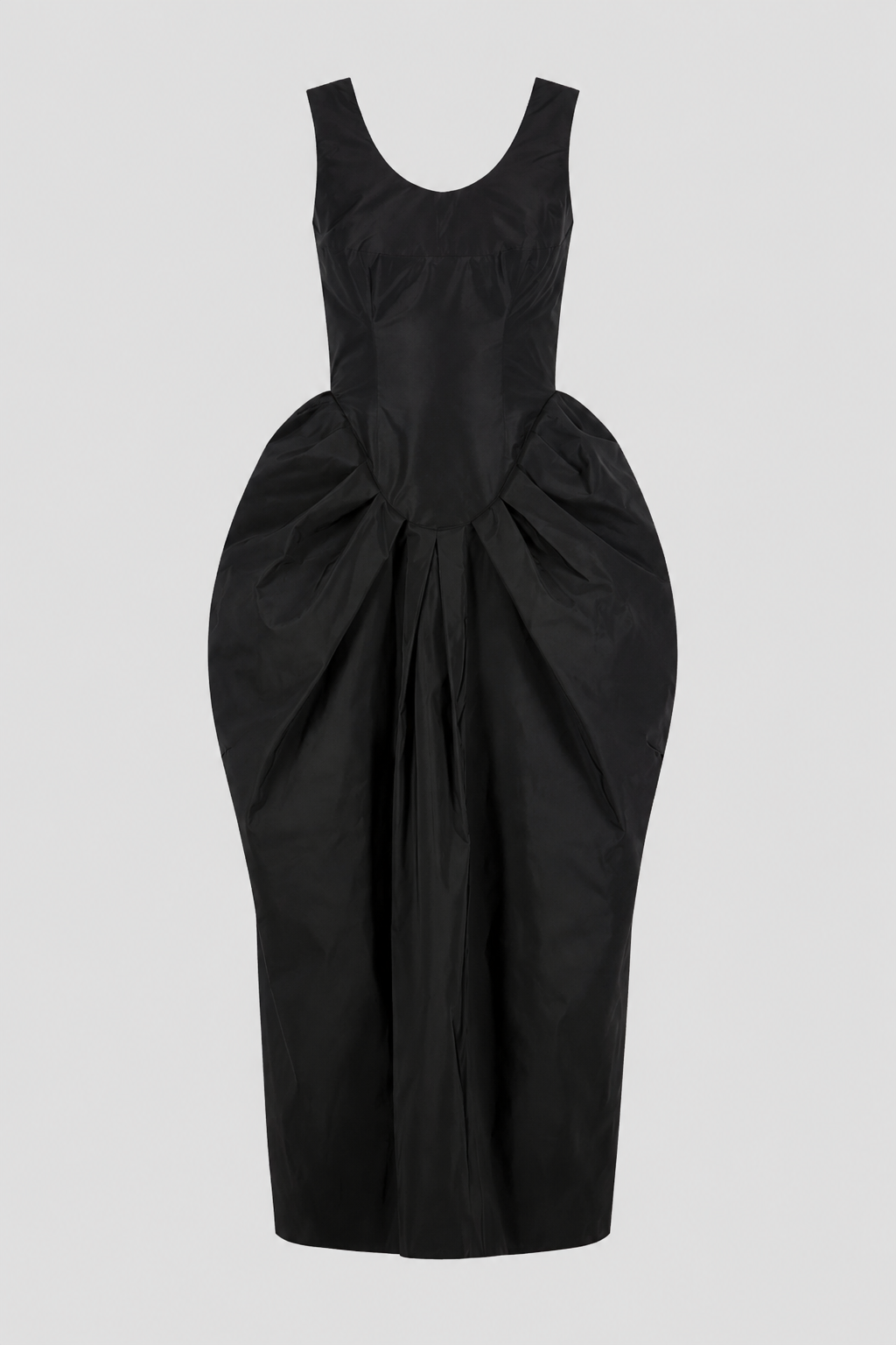Sculpted oval volume dress