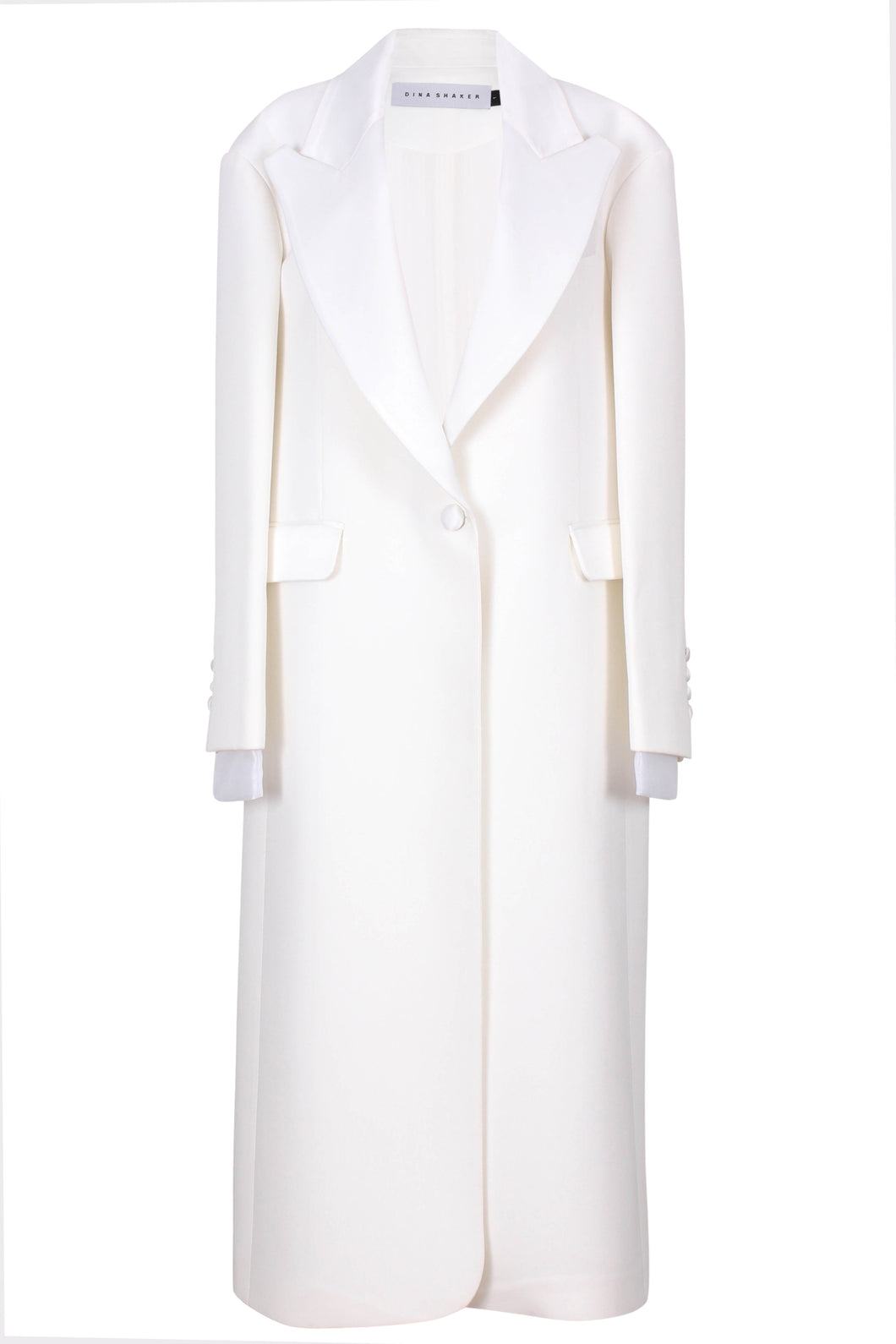 Oversized deconstructed peak lapel Coat