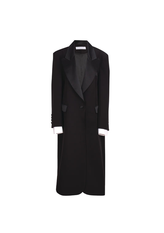 Oversized peak lapel Coat