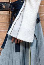 Load image into Gallery viewer, Cropped wool biker jacket
