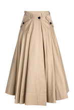Load image into Gallery viewer, Hybrid Pleats Denim Back Skirt
