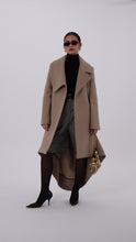 Load and play video in Gallery viewer, Draped back wool coat
