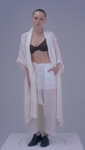 Load and play video in Gallery viewer, Linen mesh kimono
