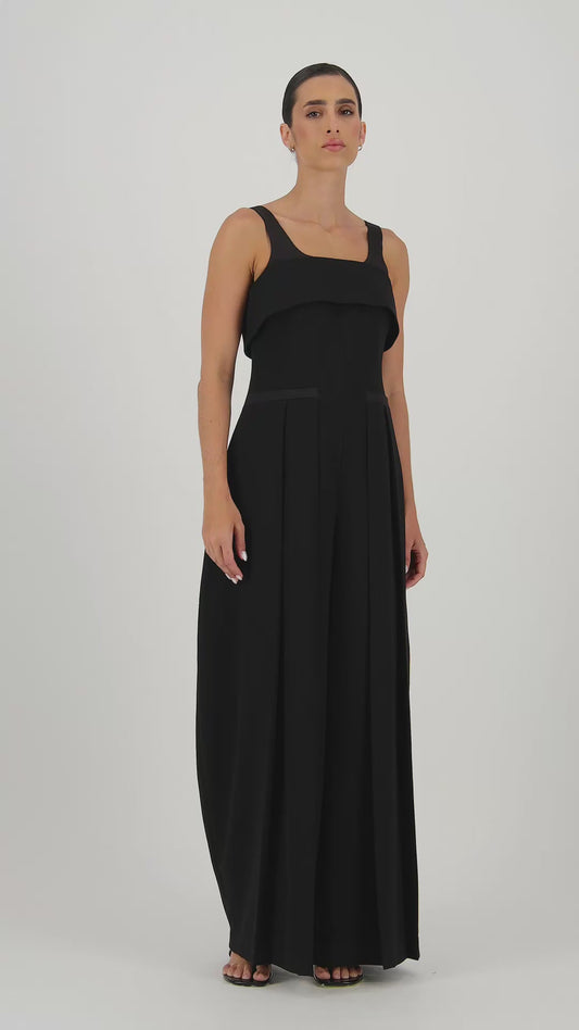 Hybrid bustier jumpsuit