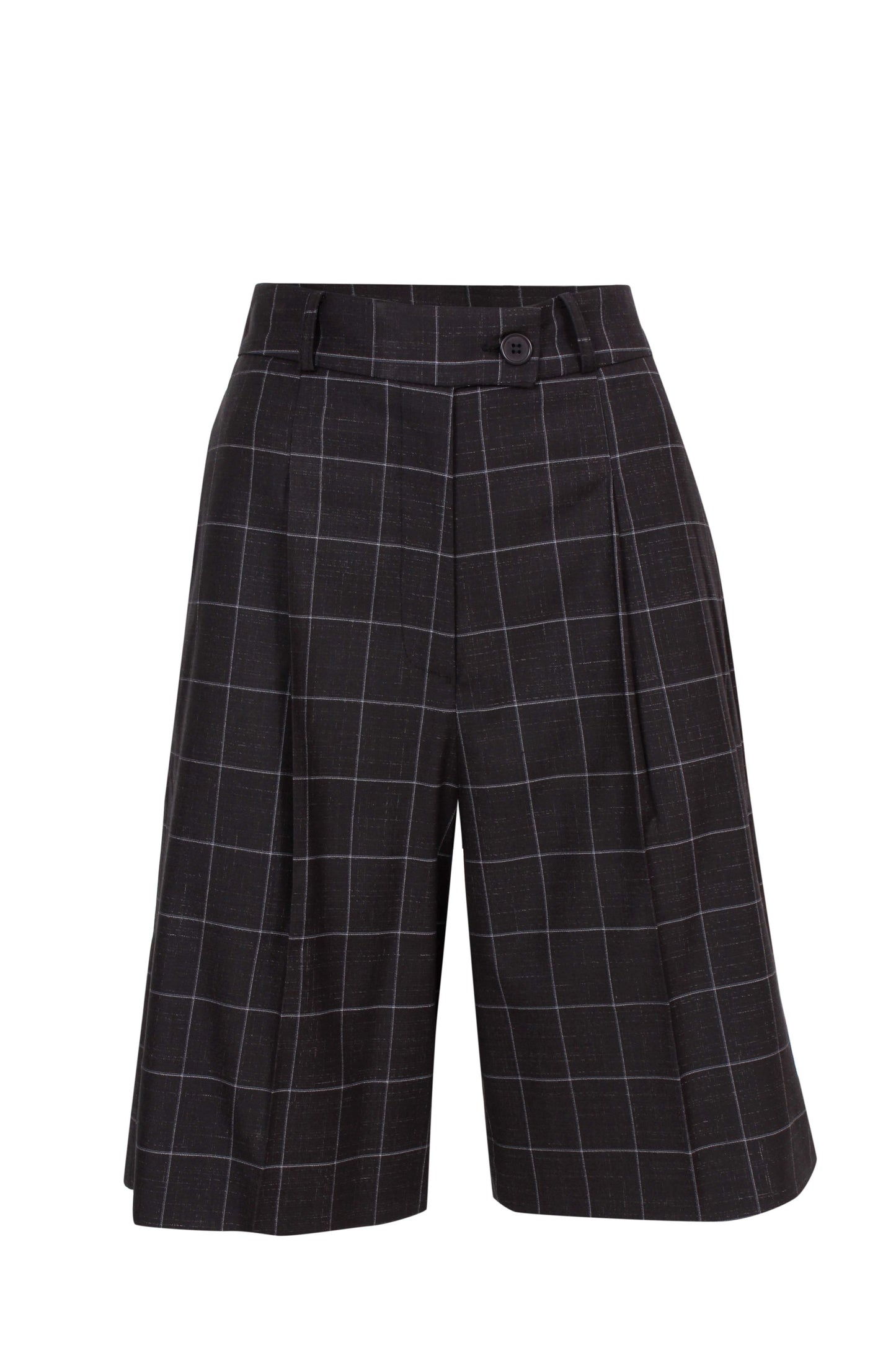 Charcoal Checks Bermuda Shorts