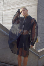 Load image into Gallery viewer, Oversized Organza Tuxedo Shirt

