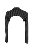 Load image into Gallery viewer, Pinstriped Blazer Bolero
