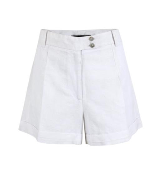 Tailored Linen Shorts