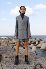Load image into Gallery viewer, Grey Checks Bermuda Shorts
