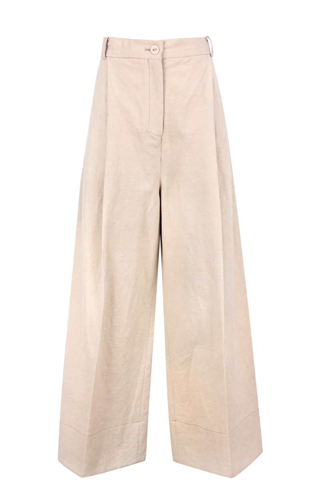 Oversized tailored linen pants