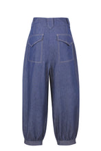 Load image into Gallery viewer, Ballon utility denim pants

