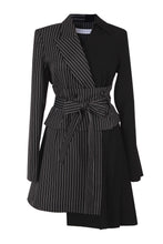Load image into Gallery viewer, hybrid corset belt blazer dress
