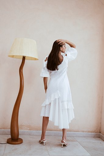 Ruffle Drop Shoulder Dress