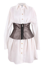Load image into Gallery viewer, Vegan leather corset zip belt
