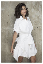 Load image into Gallery viewer, Poplin Double shirt dress

