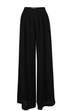 Load image into Gallery viewer, Silk front pleats wide leg pants
